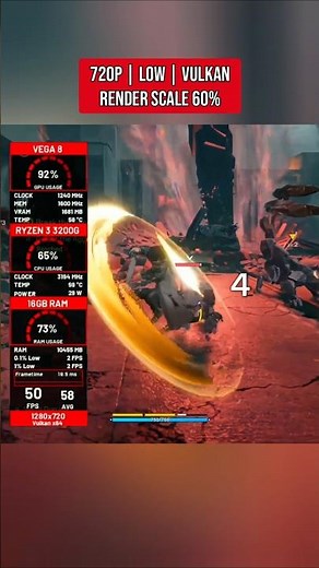 Arknights Endfield on Ryzen 3 3200G Vega 8 😱 | Low-End PC Test! #shorts #arknightsendfield #gaming