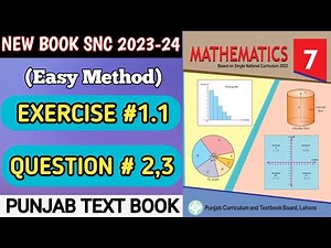 New Book Math Class 7th | Exercise 1.1 | Q#2,3 | 7th Math Based On Single National Curriculum