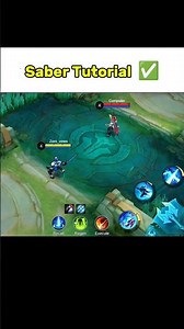 Saber Tutorial ✅#mlbb #saber #shorts