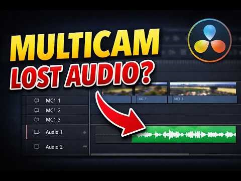 Lost Audio After Converting to Multicam in DaVinci Resolve Fix This
