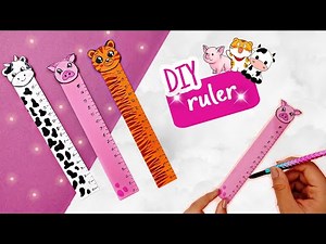 🐷📏How to make a paper ruler?! / DIY ruler / paper ruler / DIY paper craft
