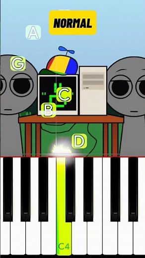 Incredibox Sprunki Retake Mr. Fun Computer Normal on Piano