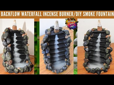 DIY Backflow Waterfall Incense Burner/DIY Smoke Fountain/ Smoke Incense Holder/ DIY Waterfall Burner