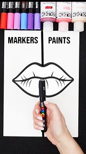 5.2M views · 40K reactions | Markers VS Paints ❤️ | MY ART | Facebook