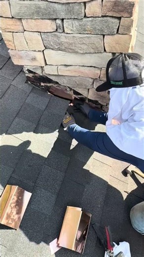 Installing Copper Chimney Flashing 👑