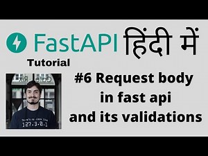 FastAPI - A python framework | Full Course | In Hindi | Request Body in fast api