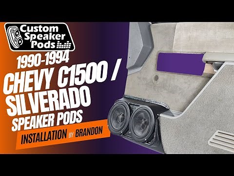 Ultimate Audio Upgrade: Installing Custom Dual 6.5" Speaker Pods in a 90-94 Chevy Silverado / C1500!