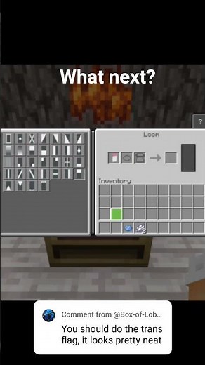 HOW TO MAKE A TRANS FLAG BANNER IN MINECRAFT!