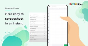 Instantly digitize hard copies to spreadsheet data using Zoho Sheet