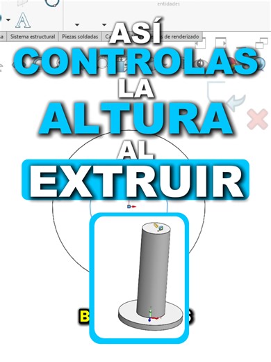 ESTE ERROR AL EXTRUIR TE HACE MODELAR COMO NOVATO. 😳⚙️ Muchos solo escriben una altura y siguen. Pero si no controlas bien la extrusión, después editar la pieza puede ser un dolor de cabeza. 📐 En este video verás cómo controlar la altura al extruir y trabajar con más precisión en SolidWorks. 🧠🔥 No es solo volumen. Es intención de diseño. 🚀 👉 Entra gratis a la Semana del SolidWorker Imparable. Link del grupo VIP en mi perfil. #SolidWorksTutorial #Extruir #Diseño3D #CADTips #Ingeniería #Robi