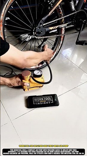 Worktool for Inflating Bike Tires with Air Pump