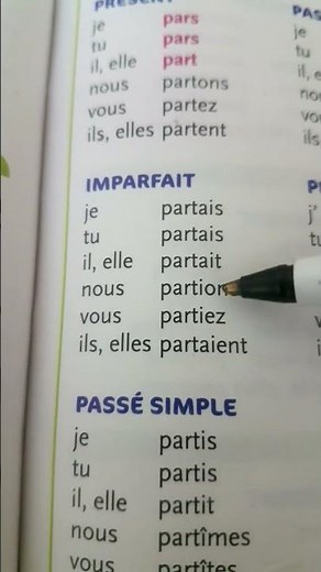 The verb "partir" in the imperfect tense #morocco #learn #french #frenchlanguage