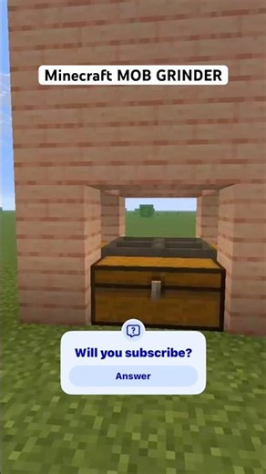 Minecraft mob grinder #filters #minecraft #smallyoutuber #shorts