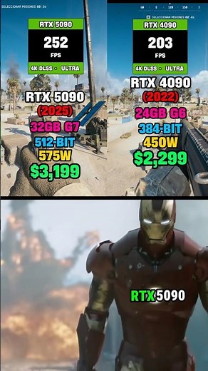 ☠️ONLY ONE KING!☠️RTX 5090 vs RTX 4090 on BATTLEFIELD 6 4k SETTINGS #gaming