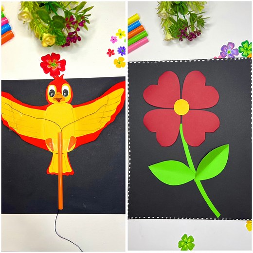 Paper craft ideas for kids 💙🩵👀💚💛🧡 | Arte & Creatividad