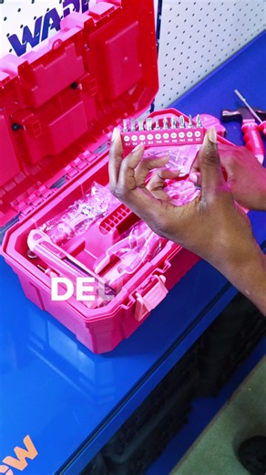Cute. Strong. Built different. ⚡ Your all-in-one toolkit for fixing, building, and creating — all packed in a sleek pink hard-case toolbox. Inside you get: 💪 3m Measuring Tape 💪 6″ Long-Nose Pliers 💪 6″ Diagonal Cutting Pliers 💪 6″ Adjustable Wrench 💪 8oz Claw Hammer 💪 Snap-Off Blade Knife 💪 Screwdriver Tester 💪 Mini Spirit Level 💪 8.5″ Scissors 💪 Hex Key Set 30 Bits …and more for a total of 89 PIECES! 🔥