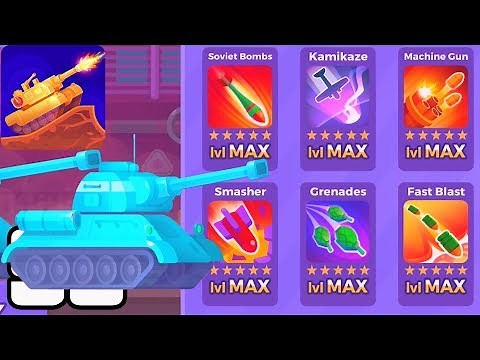 Tank Stars - Gameplay Walkthrough part 96 - Tank T-34 All Weapon Max lvl(iOS,Android)