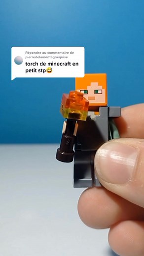 Créer une torche Minecraft en LEGO facilement