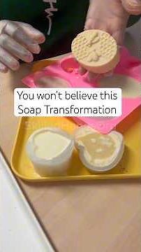 You won’t believe this Soap Transformation #smallbusiness #soapmaking #coldprocesssoap #shorts