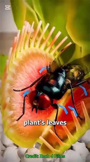 How a Venus Flytrap Catches Its Prey.#3danimation