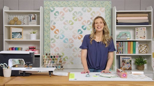 20K views · 296 reactions | Be still my heart! Today on At Home, hearts come together to create flowers in this adorable pieced and appliquéd Heart Flower Throw Quilt. Misty shows you how quick and easy it is to make petals by using charm packs and a mini orange peel template! Watch the Heart Flower Throw tutorial now: https://bit.ly/ahwm_heartflowerthrow_fb | Quilting Deals - Missouri Star Quilt Co | Facebook