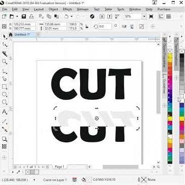 CorelDRAW Text Cut Effect Tutorial (Easy Trick for Beginners 2026)