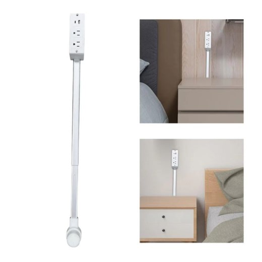 NANMEN Adjustable Length Electrical Outlet Extender Rotates 180° White Power Outlets Extender Power Socket Expander for NightStand | Lazada PH