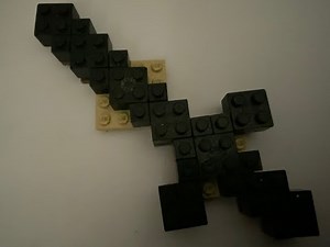 Lego Minecraft Netherite sword tutorial(LARGE!)