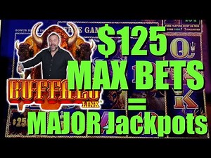 3 - $125 MAX Bet Bonus Rounds!!! Buffalo Link!