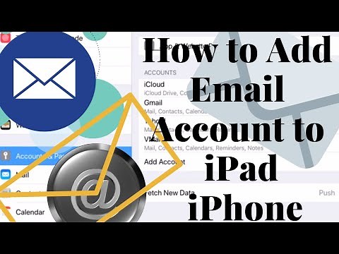 How to Add Email Account to iPad or iPhone.