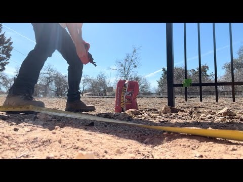 How to Install a Metal Fence in Rocky Ground