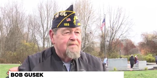 Town of Agawam holds ceremony in new Veterans Memorial Plaza