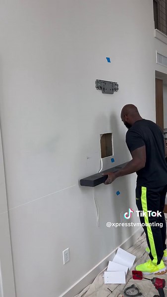 Flat TV Installation on Metal Studs | LG OLED Frame TV