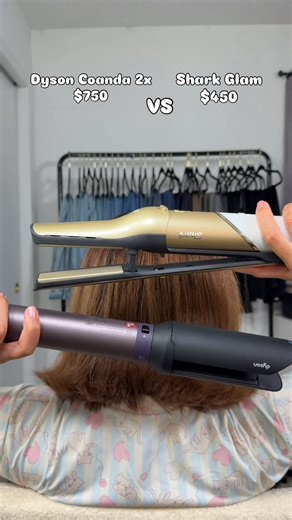 Laura Díaz on Instagram: "Dyson Coanda 2x vs Shark Glam | smoothing attachment on 4A hair 👩🏽‍🦱 Cuál prefieres? 👀 #curlyhair #type4hair #haircontent #hairtools #cabellorizado #dysonairwrap #dyson #sharkbeauty #sharkglam Heat protectant : @livingproofinc"
