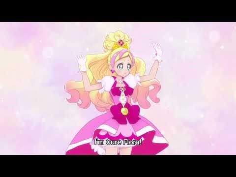 Cure Flora in the Ending of Hirogaru Sky Precure