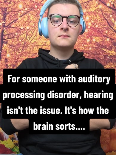 For someone with auditory processing disorder, hearing isn't the issue. It's how the brain sorts the sounds. For someone with auditory processing disorder, hearing isn’t the issue. It’s how the brain sorts the sounds. The ears pick everything up, but the brain struggles to organise it. Voices blend with background noise. Words arrive, but the meaning lags behind. It’s not about volume or clarity — it’s about timing, filtering, and decoding. APD turns everyday listening into a puzzle, and it take