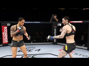 UFC 259 Megan Anderson vs Amanda Nunes UFC Women's Featherweight Title Full Match Highlights (UFC 4)