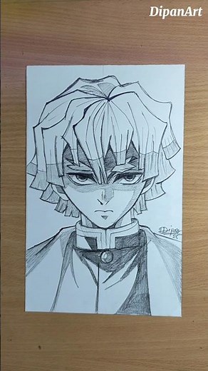 Easy Zenitsu Drawing with Pencil ✏️ | Demon Slayer Art #demonslayer #animeeart