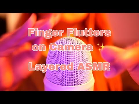 ASMR Finger Flutters & Camera Touching ✨ Layered Sounds for Sleep