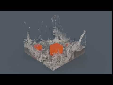Blender Fluid Simulation With Realistic Bubbles, Foam, And Spray! Amazing - Mantaflow 2.8+