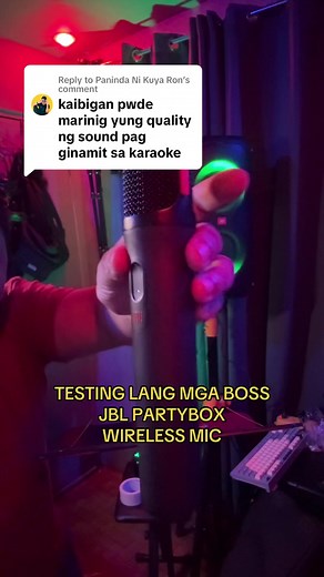JBL Partybox Wireless Mic Karaoke Test