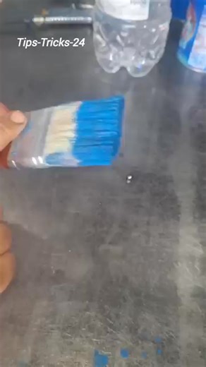👆👉In this way, clean the dried brush with thinner.#tools #tips #fyp #shorts #reels #trending #viralreels | Curtis & Madeline