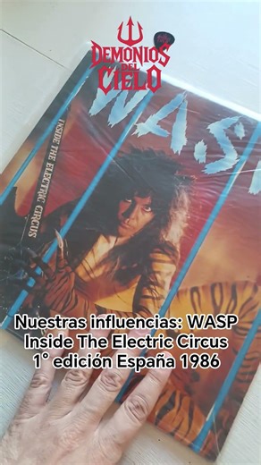 Nuestras influencias: WASP - Inside The Electric Circus - 1° edición España 1986 #wasp #hardrock
