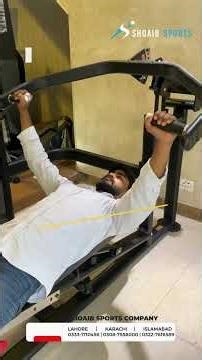 Multi Press Nautilus USA | Shoaib Sports Company #gym #fitness #video #youtube