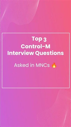 Control-M Interview Questions Every ETL Developer Should Know