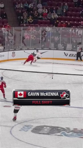 Gavin McKenna Full Shift - Will Team Canada Win It All?