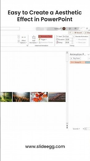 Easy to Create a Aesthetic Effect in PowerPoint #slideegg