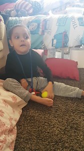 Yey, our little Lion is actually is actually playing a bit. His eyes are still a bit strange and big, no smiles...yet but he is content at the moment. | Leo The Lions Fight