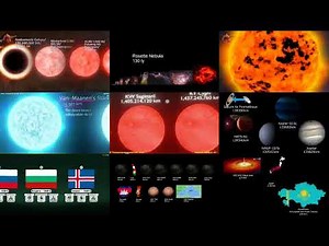 All 9 Space and Universe Size Comparison Playing At The Same Time Volume 1