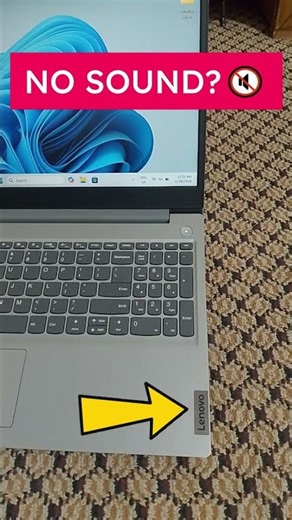 Lenovo Laptop No Sound/Audio? Fix It FAST! 🔇 #Shorts